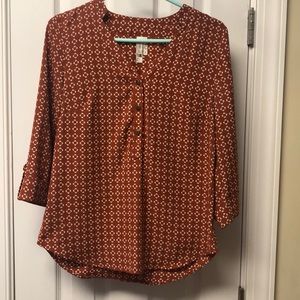 Rust Patterned Tunic